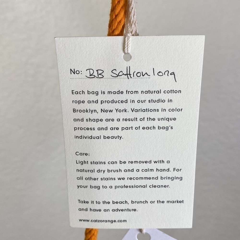 Catzorange Orange Tangerine Rope Cotton Bag - Picture 8 of 10